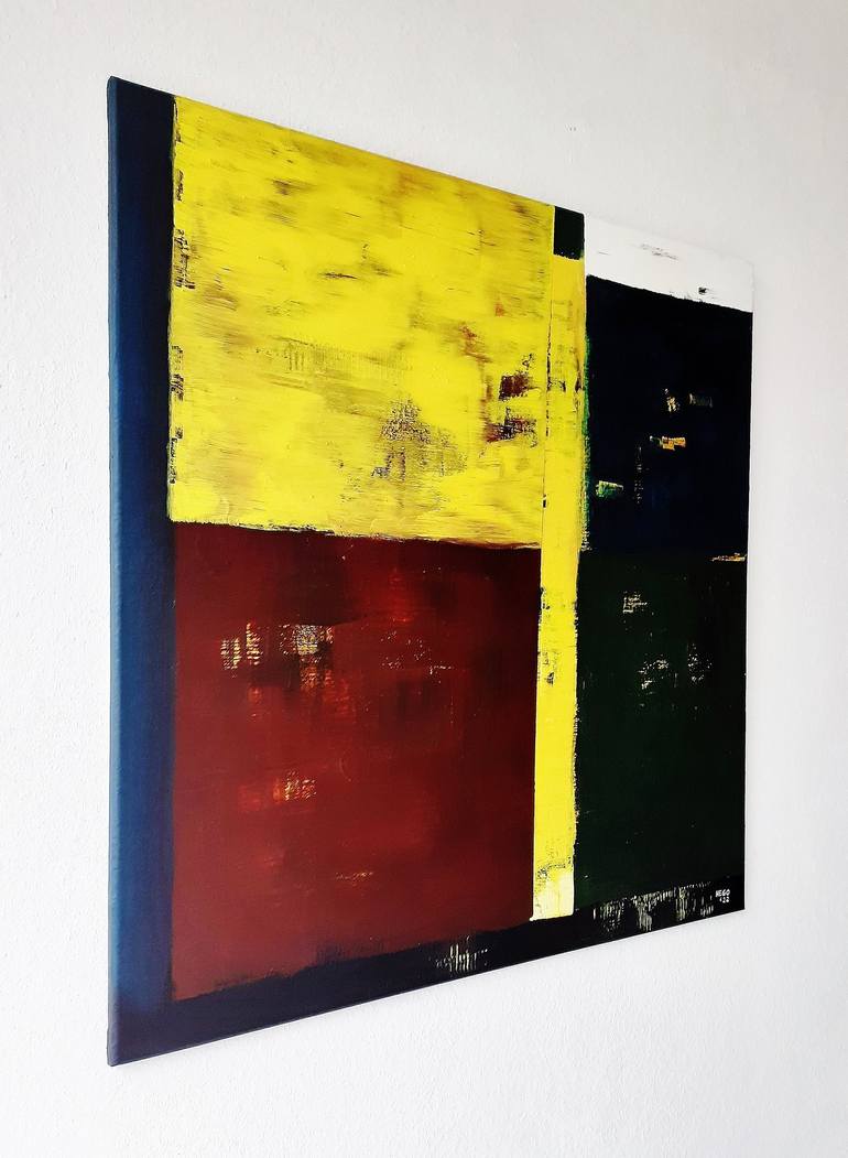 Original Abstract Expressionism Abstract Painting by Heinz HEGO Goevert