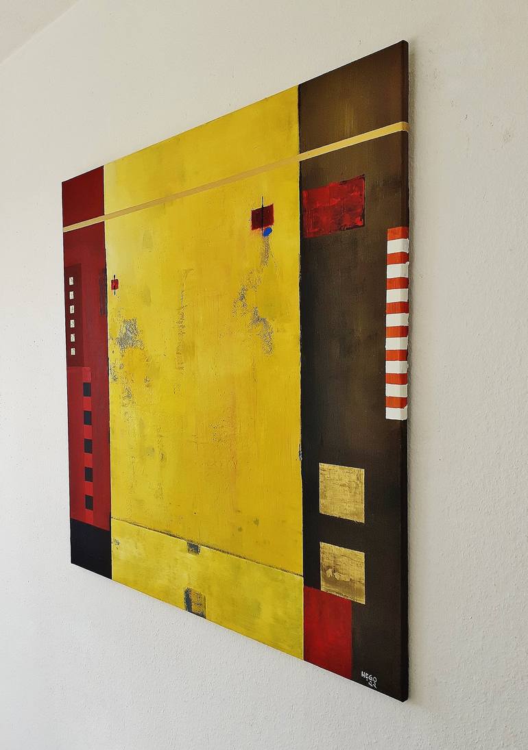 Original Abstract Painting by Heinz HEGO Goevert