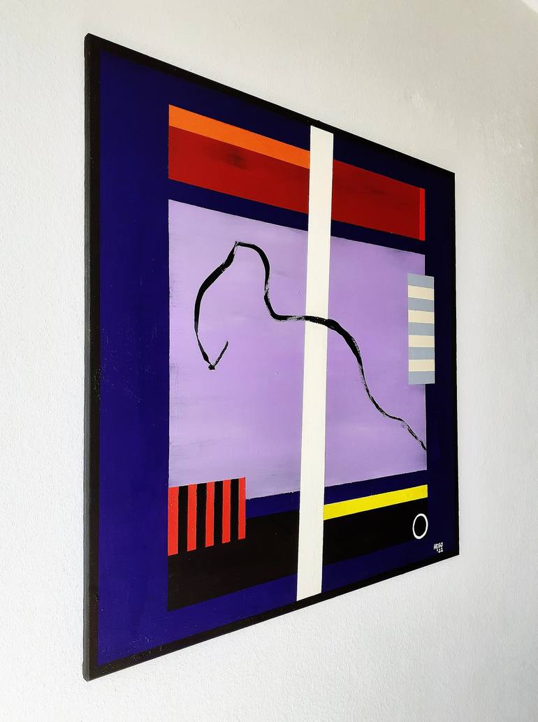 Original Colour Field Painting Abstract Painting by Heinz HEGO Goevert
