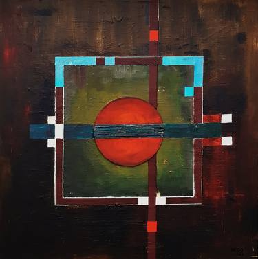 Original Conceptual Abstract Paintings by Heinz HEGO Goevert