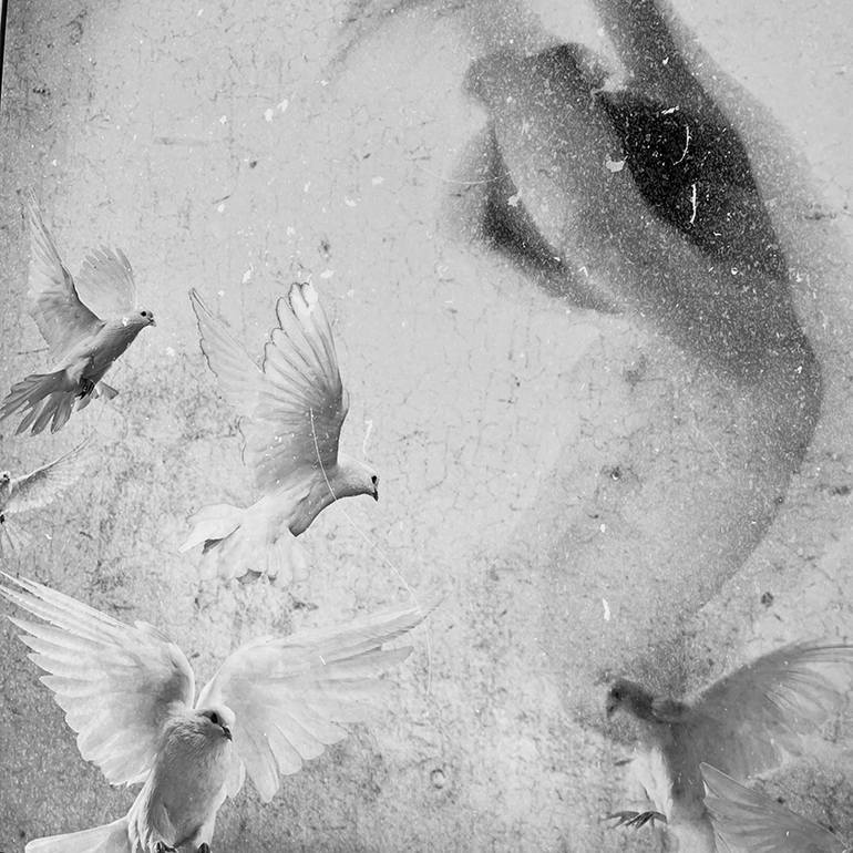 Original Abstract Expressionism Animal Mixed Media by Milan Zulic