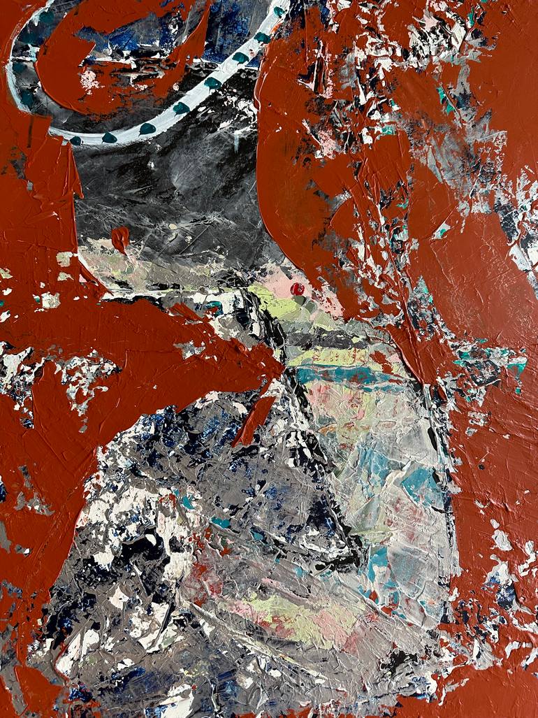 Original Abstract Expressionism Music Painting by Ronak Moshiri