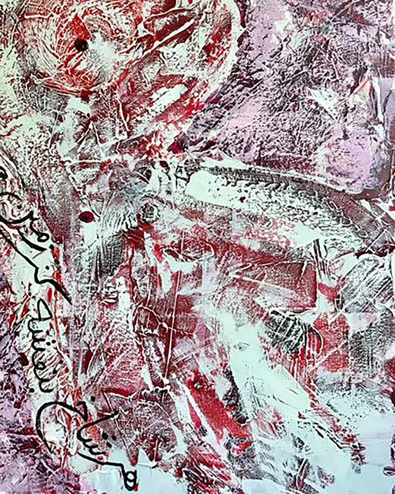 Original Abstract Expressionism Love Painting by Ronak Moshiri