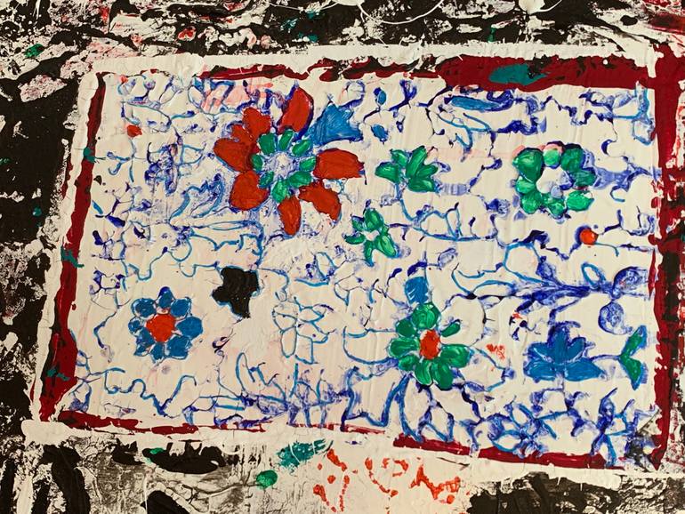 Original Abstract Expressionism Landscape Painting by Ronak Moshiri