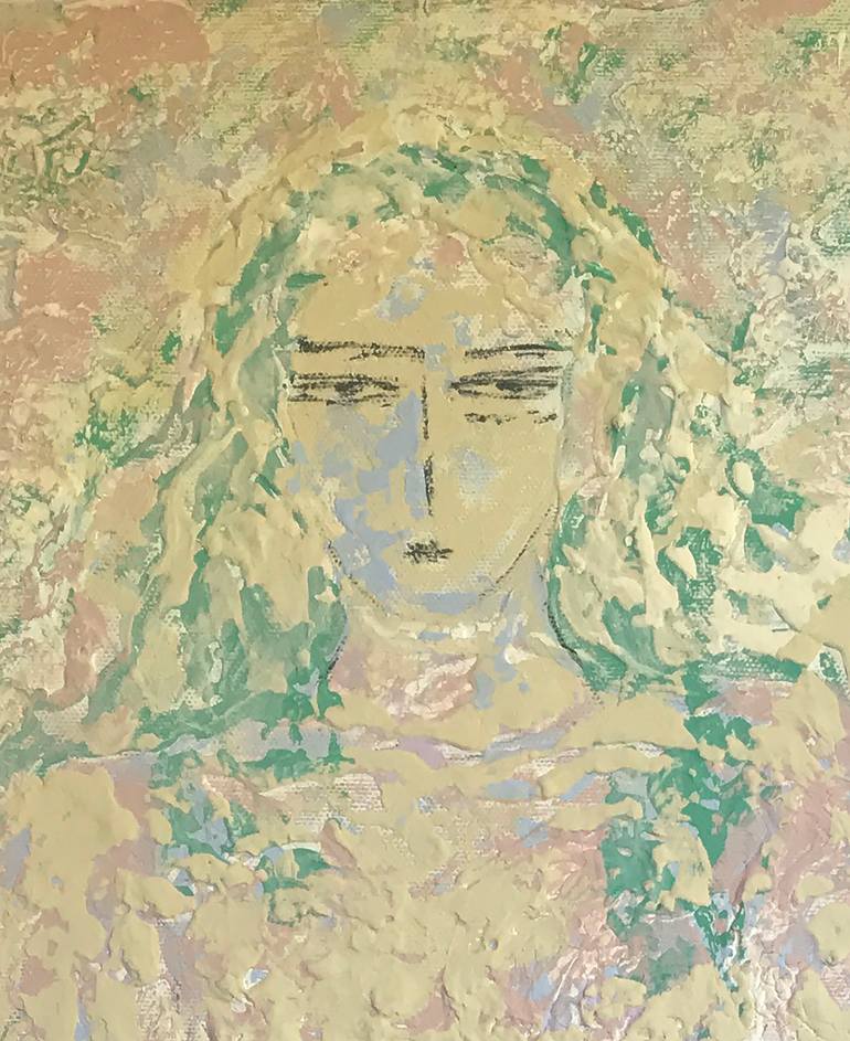 Original Expressionism Women Painting by Ronak Moshiri