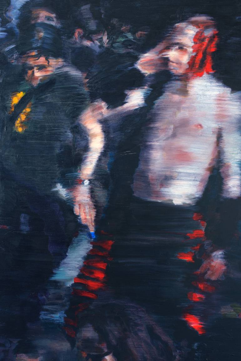 Original Figurative People Painting by Anthony Oliver