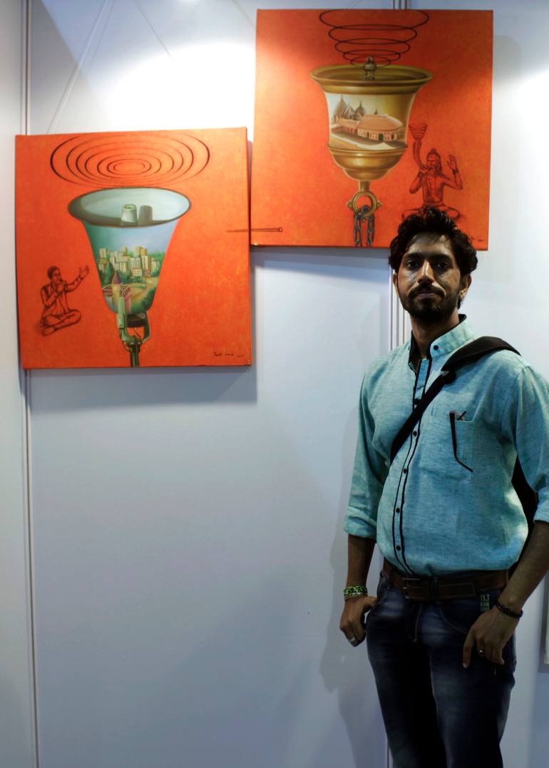 Original Conceptual Religion Painting by Tapash Sarkar
