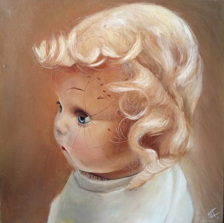 Original Portrait Painting by Olga Oliinyk