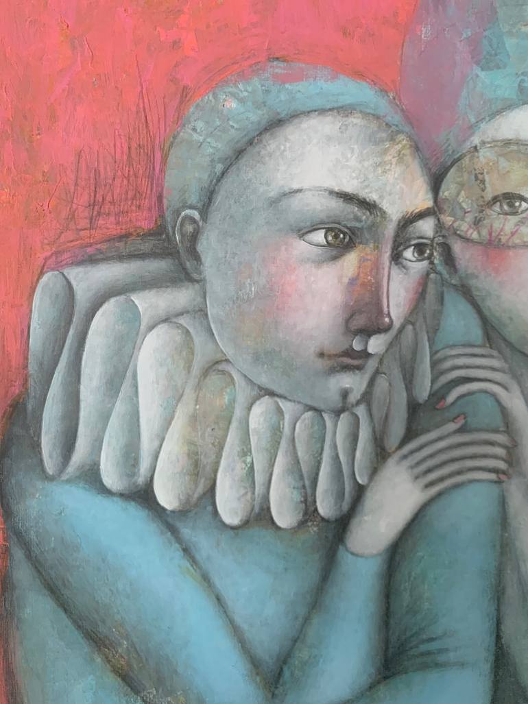 Original Art Deco Family Painting by Svetlana Rumak