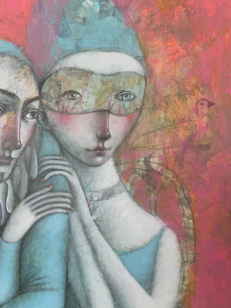 Original Art Deco Family Painting by Svetlana Rumak