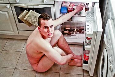 Sitting in front of the fridge thumb