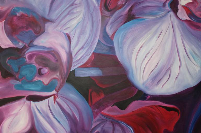 Original Abstract Floral Painting by Ballo Bains