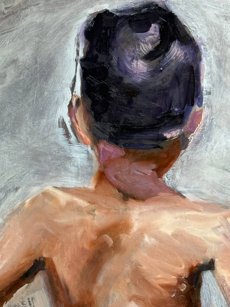 Original Expressionism Children Painting by Jacqueline Hoebers