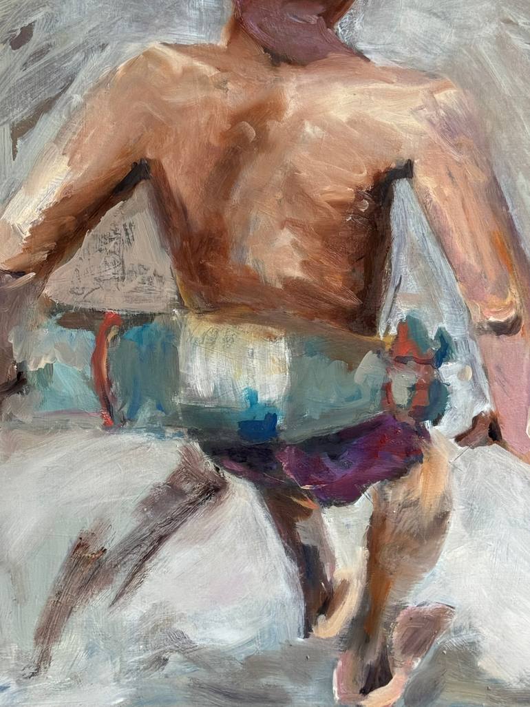 Original Expressionism Children Painting by Jacqueline Hoebers