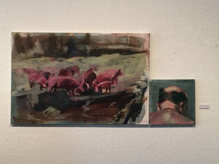 Original Figurative Men Painting by Jacqueline Hoebers
