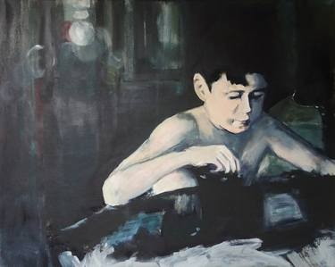 Print of Expressionism Children Paintings by jacqueline hoebers