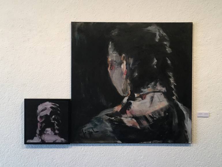 Original Impressionism Women Painting by Jacqueline Hoebers