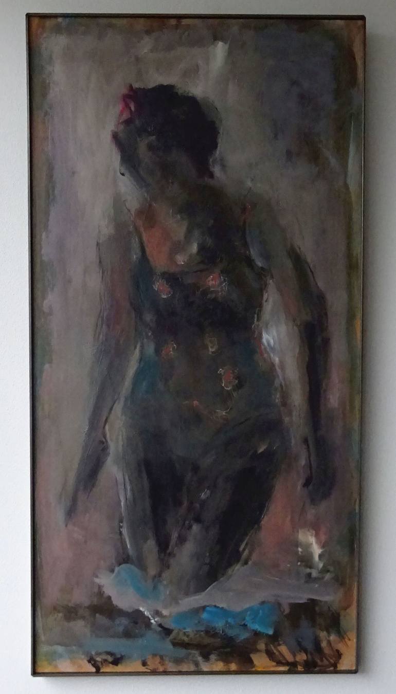 Original Portraiture Women Painting by jacqueline hoebers