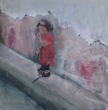 Original Figurative Children Paintings by jacqueline hoebers