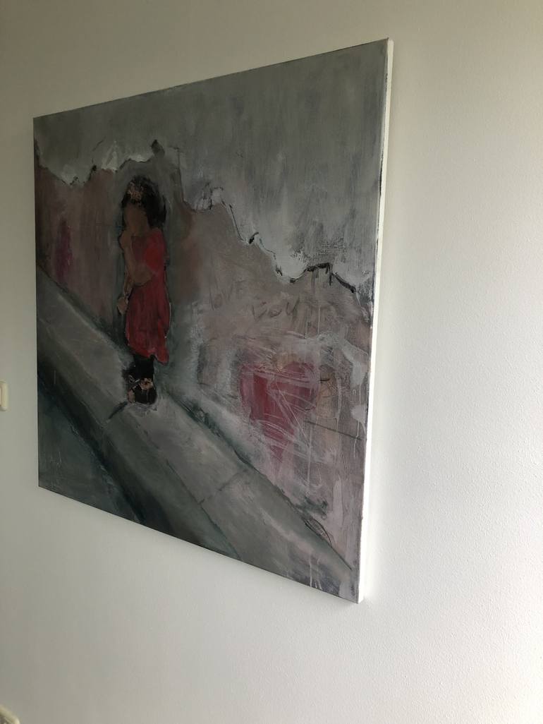 Original Figurative Children Painting by jacqueline hoebers