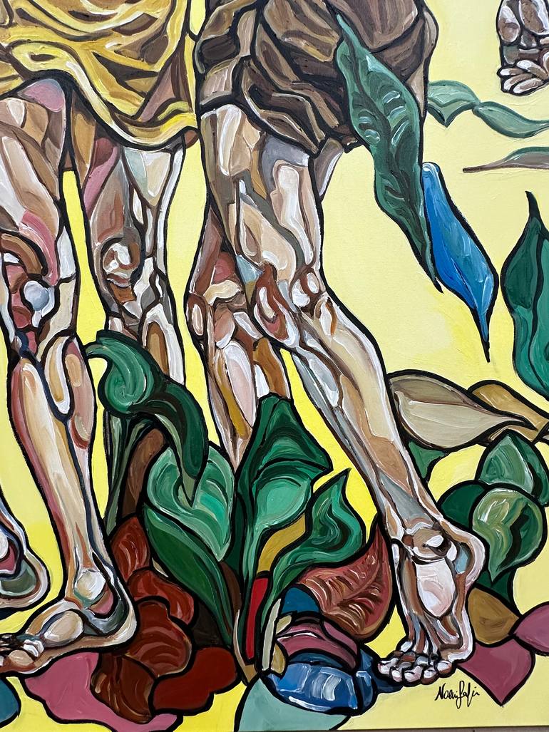 Original Abstract Expressionism Women Painting by Noemi Safir