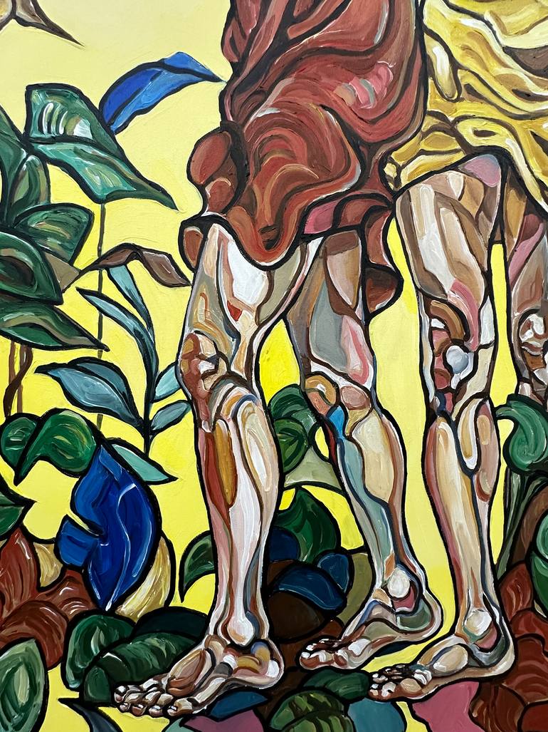 Original Abstract Expressionism Women Painting by Noemi Safir