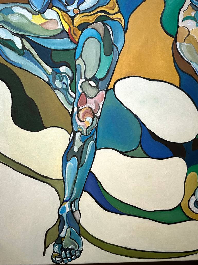Original Abstract Expressionism Women Painting by Noemi Safir