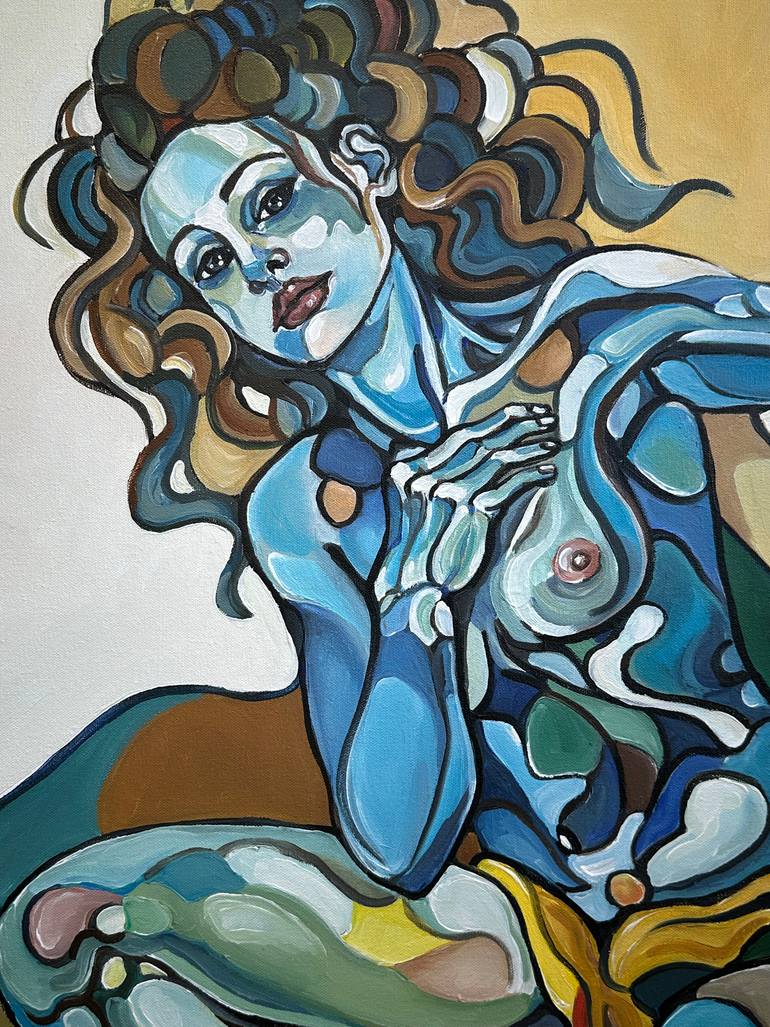 Original Abstract Expressionism Women Painting by Noemi Safir