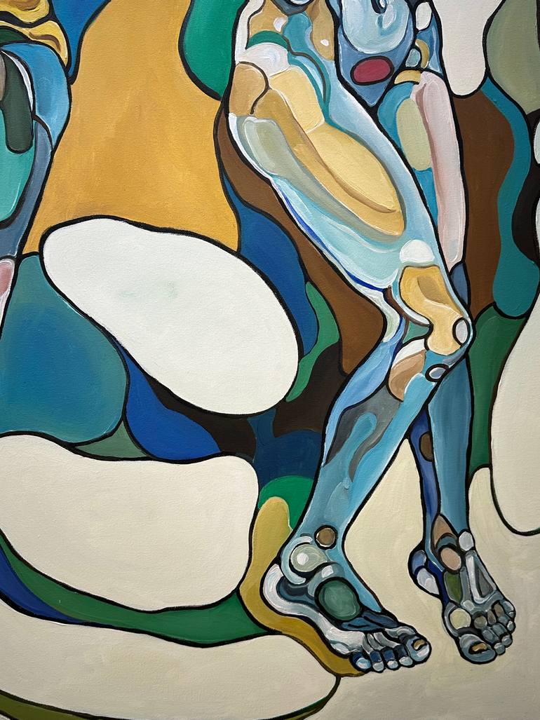 Original Abstract Expressionism Women Painting by Noemi Safir