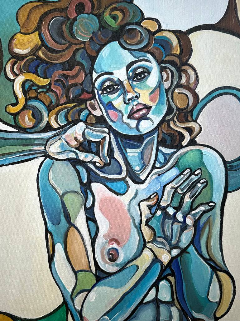 Original Abstract Expressionism Women Painting by Noemi Safir