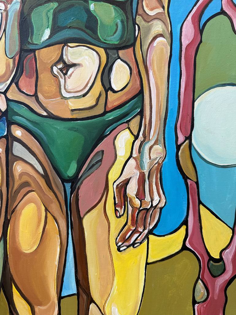 Original Abstract Expressionism Women Painting by Noemi Safir