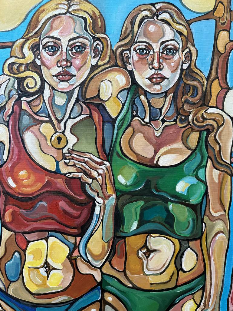 Original Abstract Expressionism Women Painting by Noemi Safir