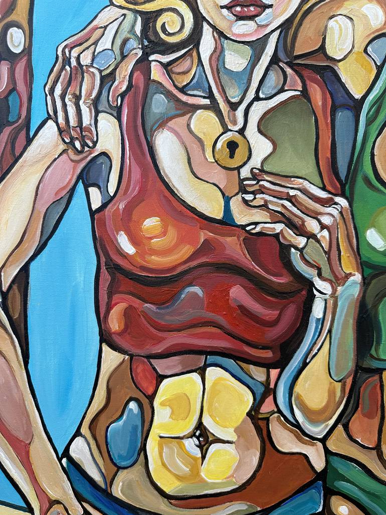 Original Abstract Expressionism Women Painting by Noemi Safir