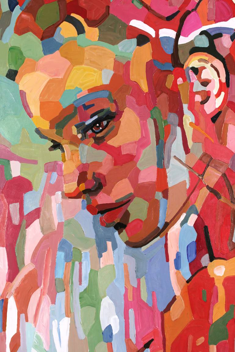Original Abstract Expressionism Women Painting by Noemi Safir