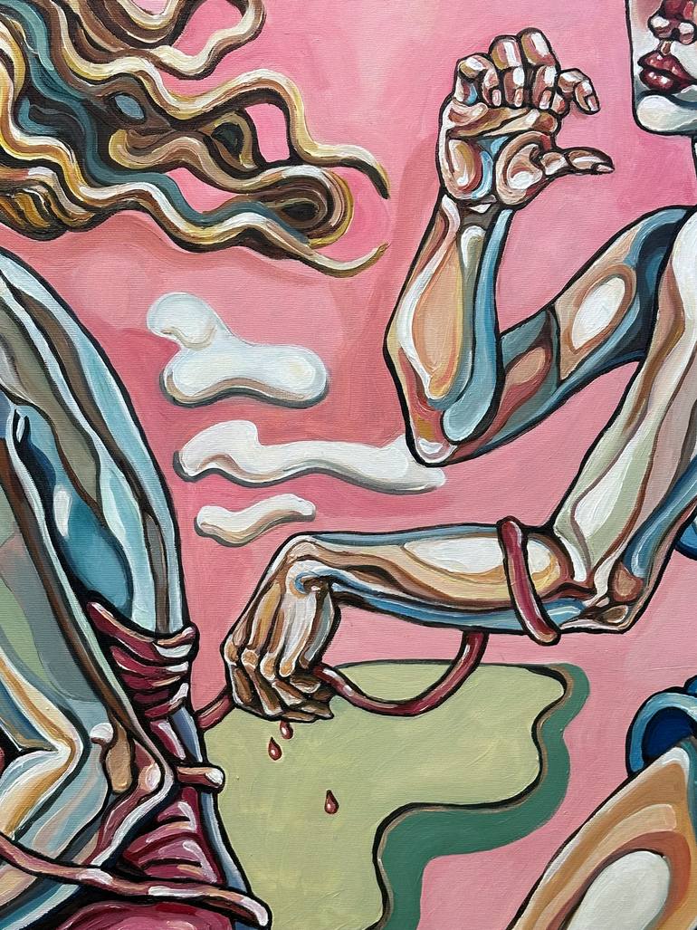 Original Abstract Expressionism Women Painting by Noemi Safir