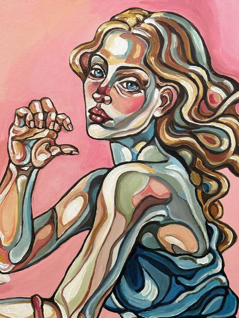 Original Abstract Expressionism Women Painting by Noemi Safir