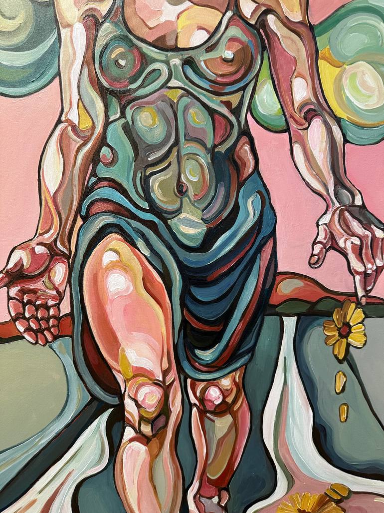 Original Abstract Expressionism Women Painting by Noemi Safir