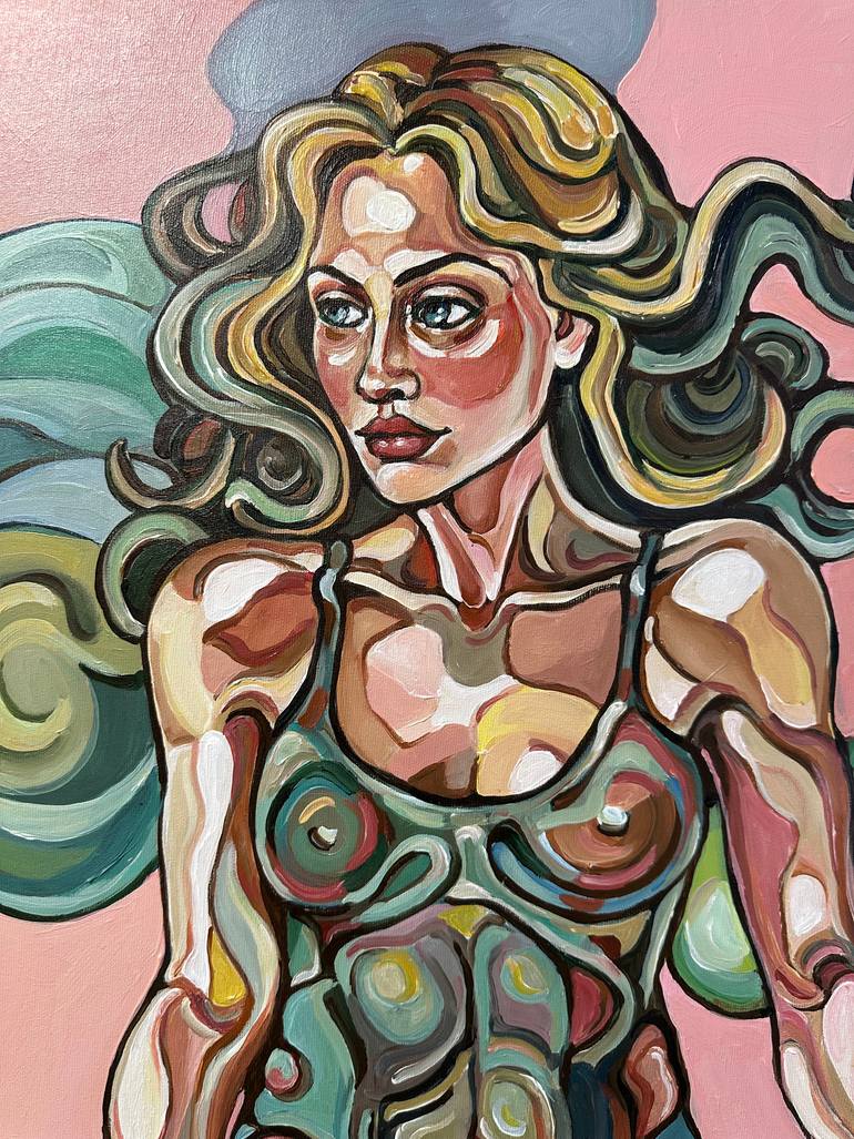 Original Abstract Expressionism Women Painting by Noemi Safir