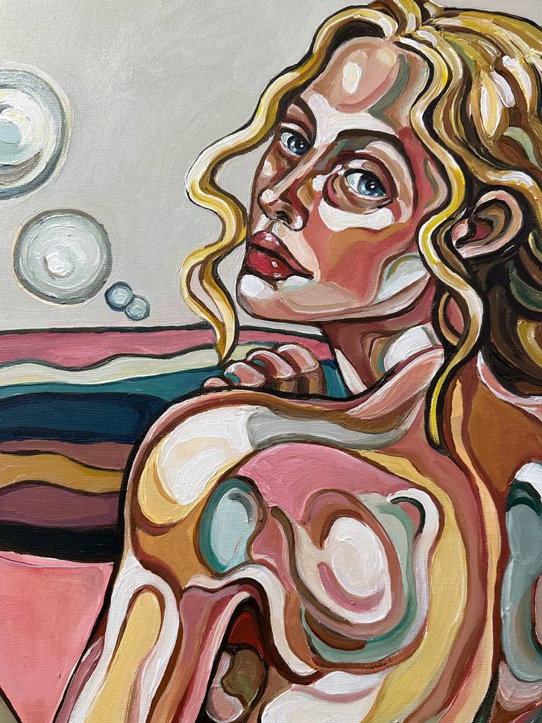 Original Abstract Expressionism Women Painting by Noemi Safir