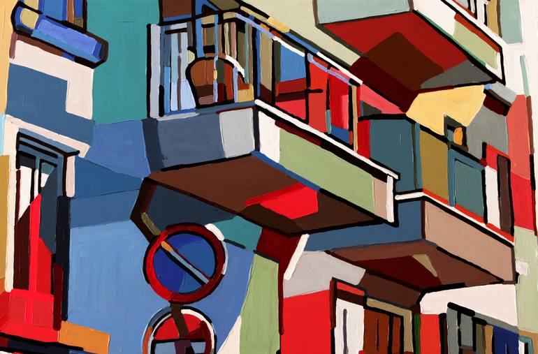 Original Modern Cities Painting by Noemi Safir