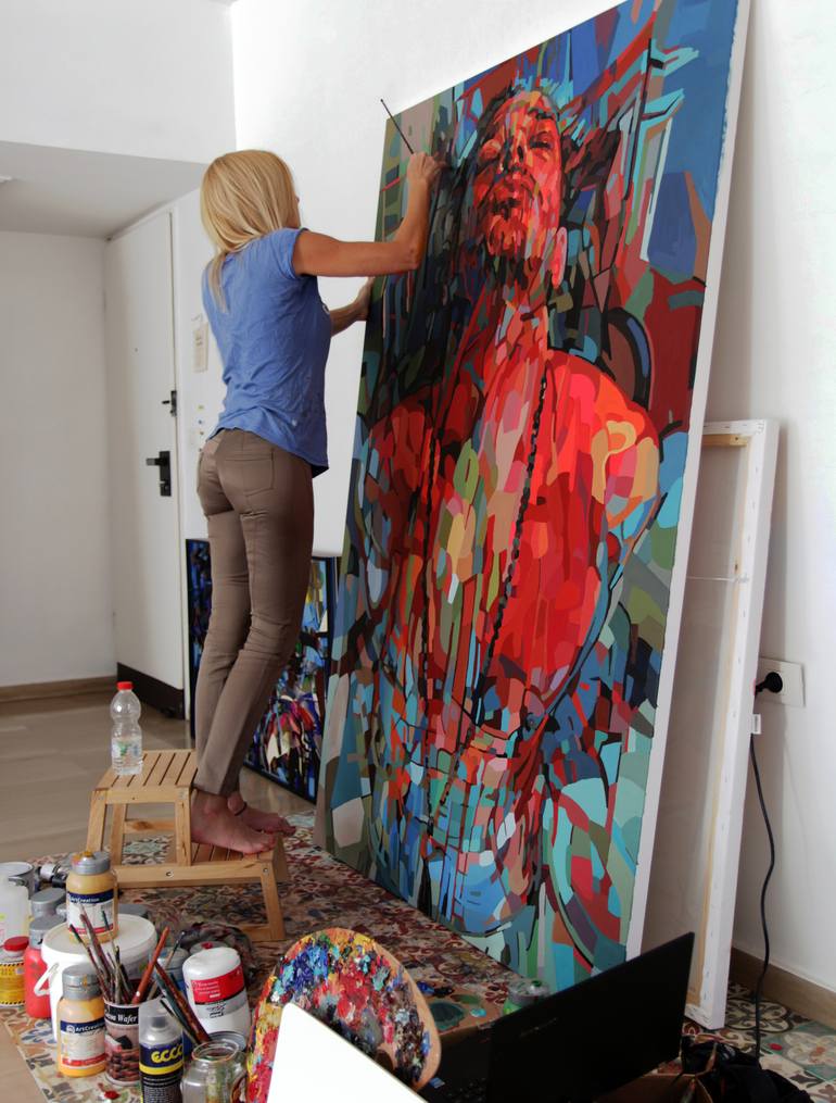 Original Figurative Portrait Painting by Noemi Safir