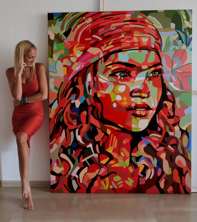 Original Women Painting by Noemi Safir