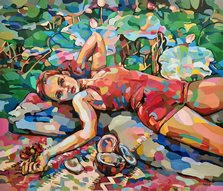 Original Abstract Expressionism Women Paintings by Noemi Safir