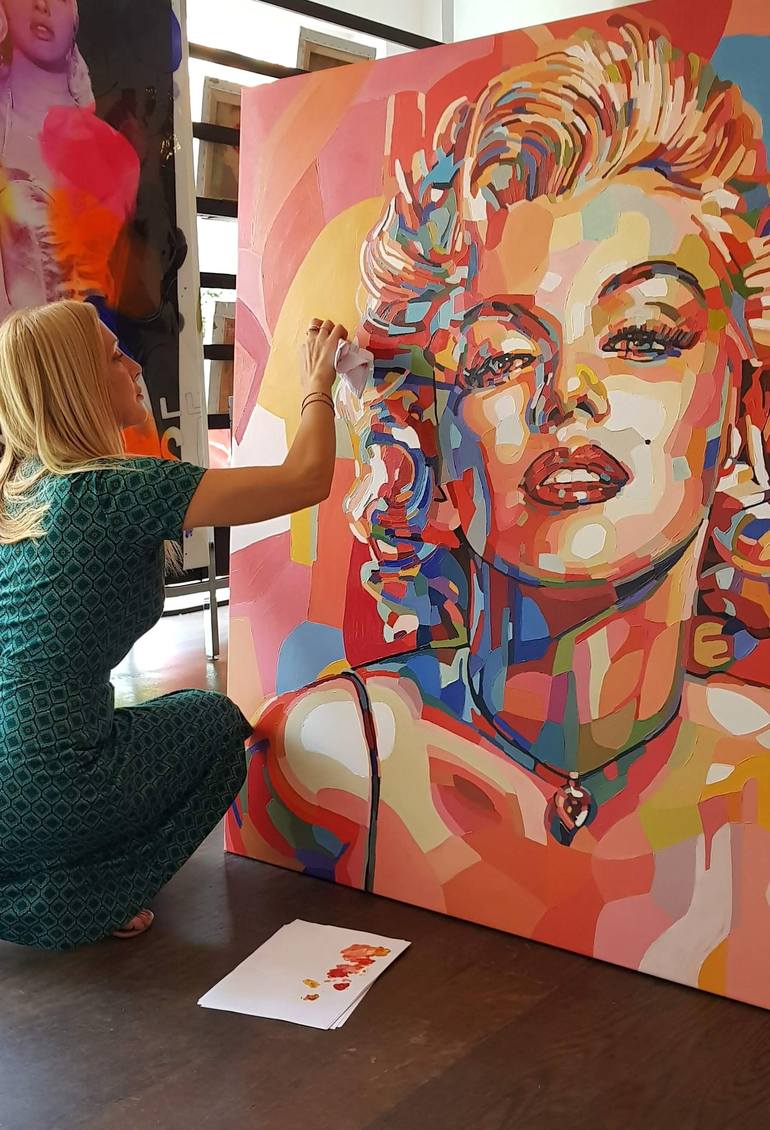 Original Celebrity Painting by Noemi Safir