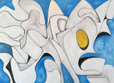 Original Abstract Expressionism Abstract Painting by Julius Babilonia