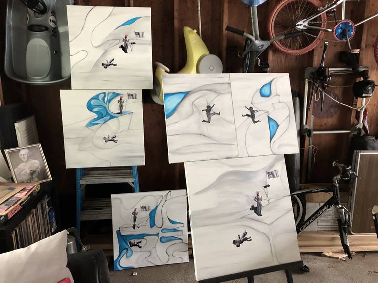 Original Abstract Expressionism Abstract Painting by Julius Babilonia