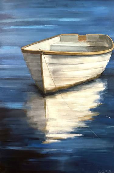 Print of Boat Paintings by Christina Dowdy