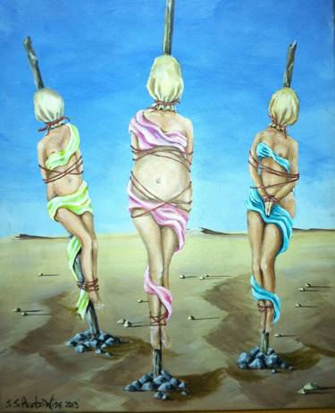 Original Surrealism Women Paintings by Sandra Scheetz-Wise