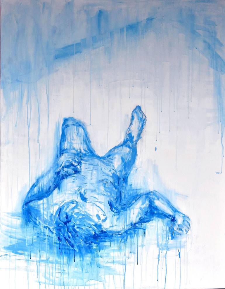 Original Abstract Expressionism Body Paintings by Monika Vitanyi