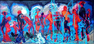 Print of Expressionism People Paintings by Monika Vitanyi
